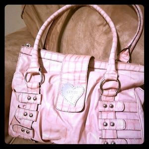 Large Baby Pink Guess Purse